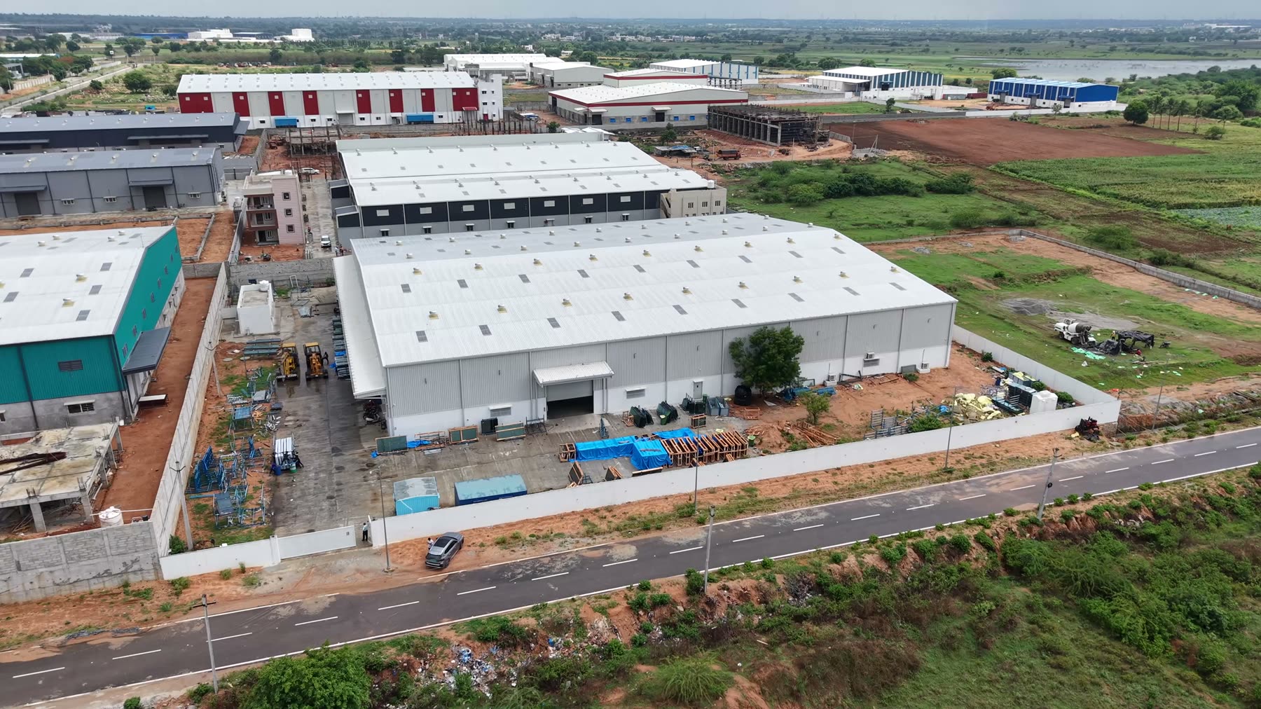 Sun Glazing's factory at Chandanvelly Industrial Park